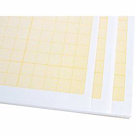 Bloc papel milimetrado liderpapel encolado 210x297 mm 50 hojas 80g/m2