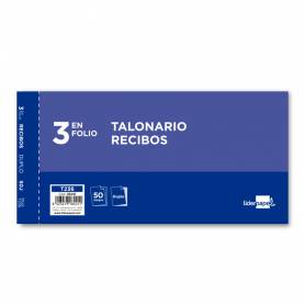 Talonario liderpapel recibos 3/fº original y copia t236 sin matriz