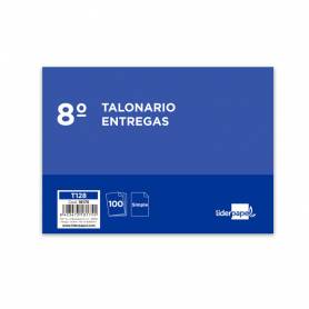 Talonario liderpapel entregas 8º original t128 apaisado