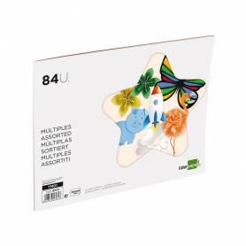 Bloc trabajos manuales liderpapel multiple 240x315mm 84 hojas colores surtidos