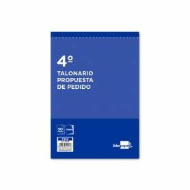 Talonario liderpapel pedidos cuarto original y copia t222