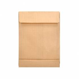 Sobre liderpapel bolsa fuelle kraft 250x353x30 mm solapa tira de silicona papel 120gr cajade 50 unidades