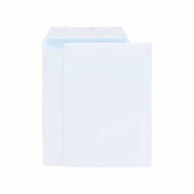 Sobre liderpapel bolsa blanco 310x410 mm solapa tira de silicona papel offset 100 gr caja de 250 unidades