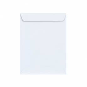 Sobre liderpapel bolsa blanco 310x410 mm solapa tira de silicona papel offset 100 gr caja de 250 unidades