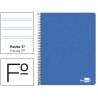 Cuaderno espiral liderpapel folio write tapa blanda 80h 60gr pauta 2,5 mm con margen color azul - EW10