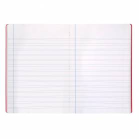 Libreta liderpapel 360 tapa de plastico a4 48 hojas 90g/m2 pauta 4 3,5mm con margen colores surtidos