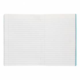 Libreta liderpapel 360 tapa de plastico a4 48 hojas 90g/m2 pauta 5 2,5mm con margen colores surtidos