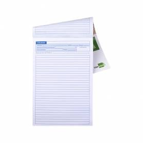 Bloc examenes liderpapel horizontal folio 40 hojas 60g/m2