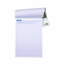 Bloc examenes liderpapel cuadro 4mm folio 40 hojas 60g/m2