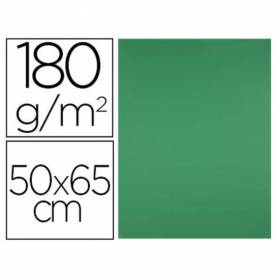 Cartulina liderpapel 50x65 cm 180g/m2 verde navidad paquete de 25 hojas