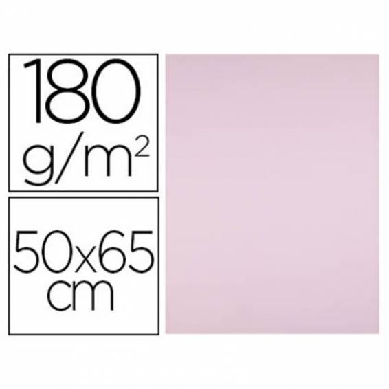 Cartulina liderpapel 50x65 cm 180g/m2 rosa paquete de 25 hojas