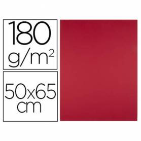 Cartulina liderpapel 50x65 cm 180g/m2 rojo navidad paquete de 25 hojas