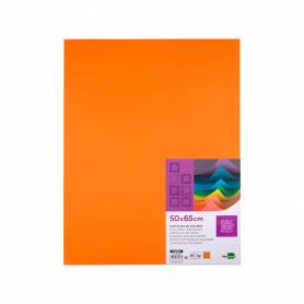 Cartulina liderpapel 50x65 cm 180g/m2 naranja paquete de 25 hojas