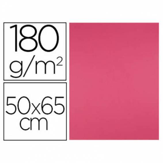 Cartulina liderpapel 50x65 cm 180g/m2 fucsia paquete de 25 hojas