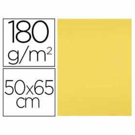 Cartulina liderpapel 50x65 cm 180g/m2 amarillo limon paquete de 25 hojas