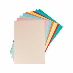 Cartulina liderpapel a3 180g/m2 10 colores surtidos paquete 100 hojas