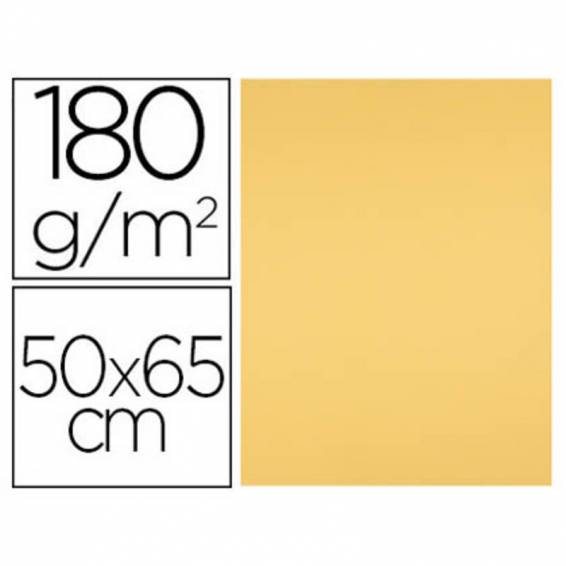 Cartulina liderpapel 50x65 cm 180 gr oro paquete de 25 hojas