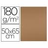 Cartulina liderpapel 50x65 cm 180 gr marron escolar paquete de 25 - CT47