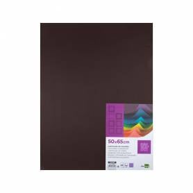 Cartulina liderpapel 50x65 cm 180 gr marron paquete de 25 hojas