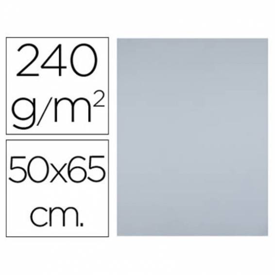 Cartulina liderpapel 50x65 cm 180 gr gris unidad