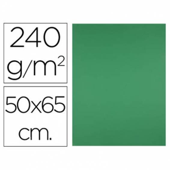 Cartulina liderpapel 50x65 cm 240g/m2 verde pistacho paquete de 25 hojas