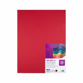 Cartulina liderpapel 50x65 cm 240g/m2 rojo navidad paquete de 25 hojas