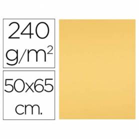 Cartulina liderpapel 50x65 cm 240g/m2 oro paquete de 25 hojas