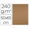 Cartulina liderpapel 50x65 cm 240g/m2 marron escolar paquete de 25 unidades - CX88