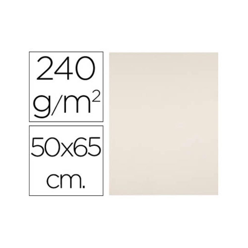 Cartulina liderpapel 50x65 cm 240g/m2 crema paquete de 25 hojas