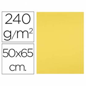 Cartulina liderpapel 50x65 cm 240g/m2 amarillo limon paquete de 25 hojas