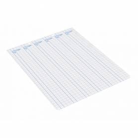 Recambio liderpapel cuarto apaisado pautaguia 100 hojas 75 g cuadriculado pautado 6 mm con margen 2 taladros