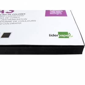 Cartulina liderpapel a3 180g/m2 negro paquete de 100 hojas