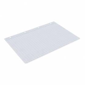 Recambio liderpapel a4 100 hojas 100g/m2 cuadro 2mm con margen 4 taladros