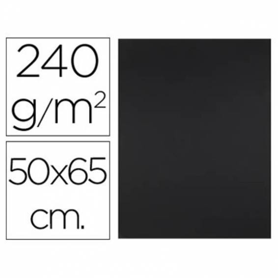 Cartulina liderpapel 50x65 cm 240g/m2 negro