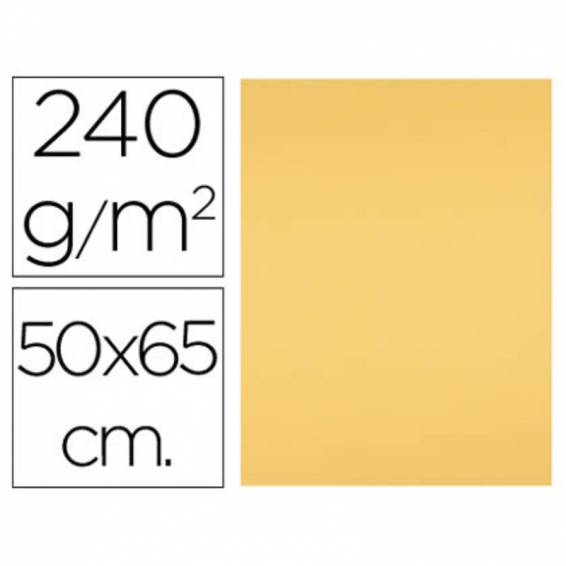 Cartulina liderpapel 50x65 cm oro 240 gr unidad