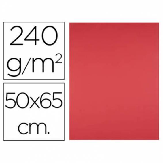 Cartulina liderpapel 50x65 cm 240g/m2 rojo