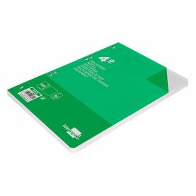 Recambio liderpapel cuarto 100 hojas 60g/m2 liso sin margen 6 taladros