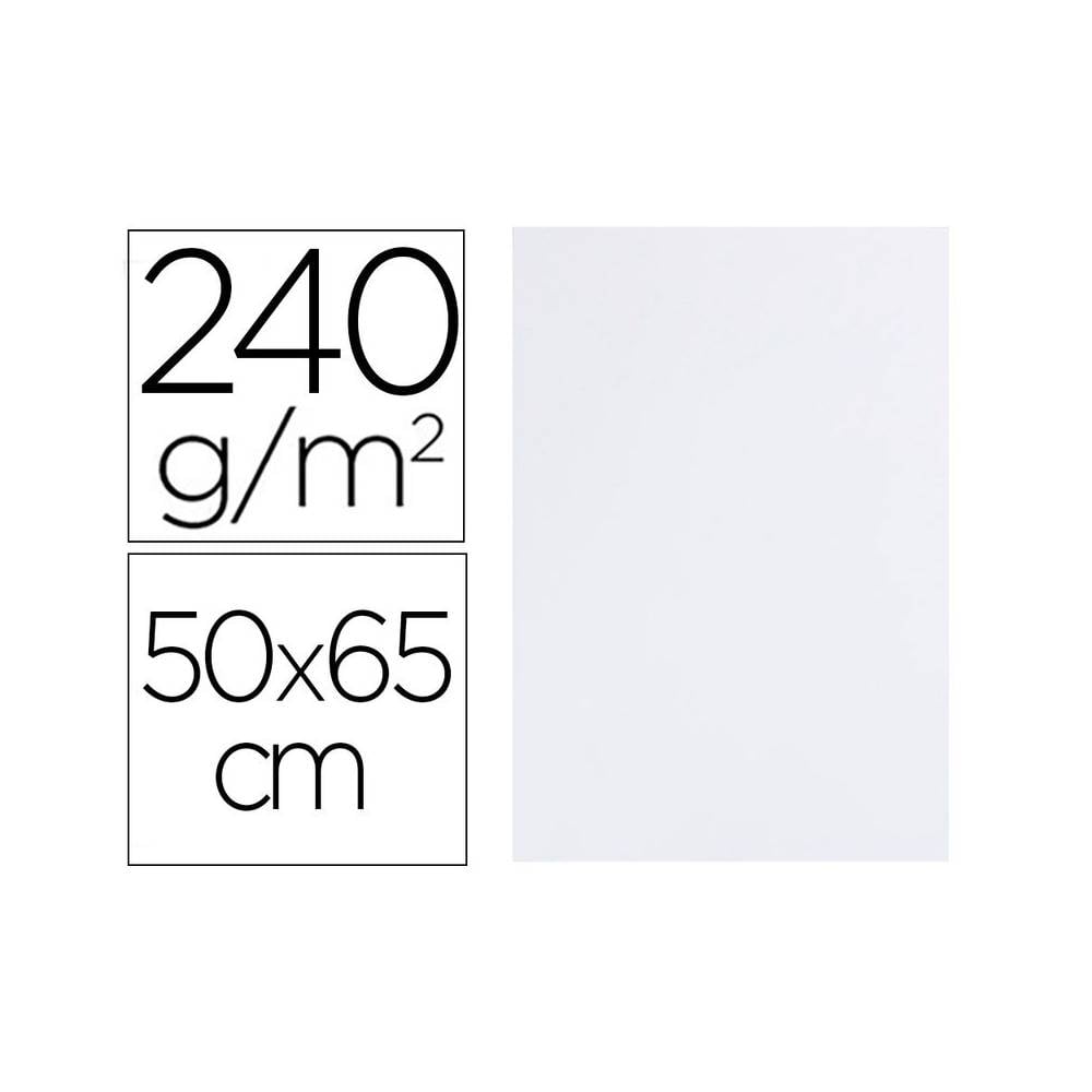 Cartulina liderpapel 50x65 cm 240g/m2 blanco