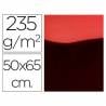 Cartulina liderpapel 50x65 cm 235g/m2 metalizada rojo - CM03