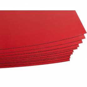 Cartulina liderpapel 50x65 cm 235g/m2 metalizada rojo