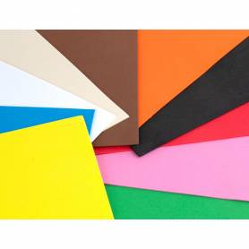 Goma eva liderpapel 50x70cm 60g/m2 espesor 1,5mm colores surtidos