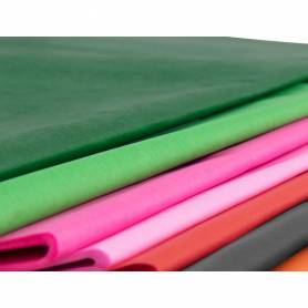 Papel seda liderpapel verde oscuro 52x76cm 18 gr/m2 paquete de 25 hojas