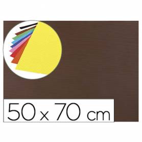 Goma eva ondulada liderpapel 50x70cm 2,2mm de espesor marron