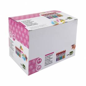 Purpurina liderpapel fantasia colores metalicos pasteles bote de 14 gr