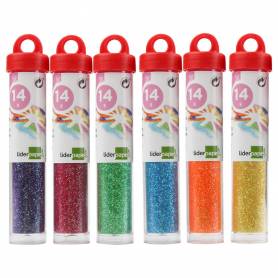 Purpurina liderpapel fantasia colores metalicos pasteles bote de 14 gr