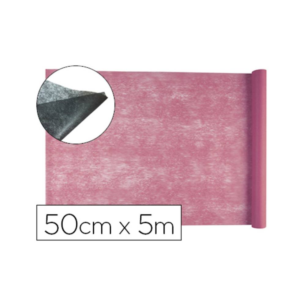 Tejido sin tejer liderpapel terileno 25 g/m2 rollo de 5 mt rosa