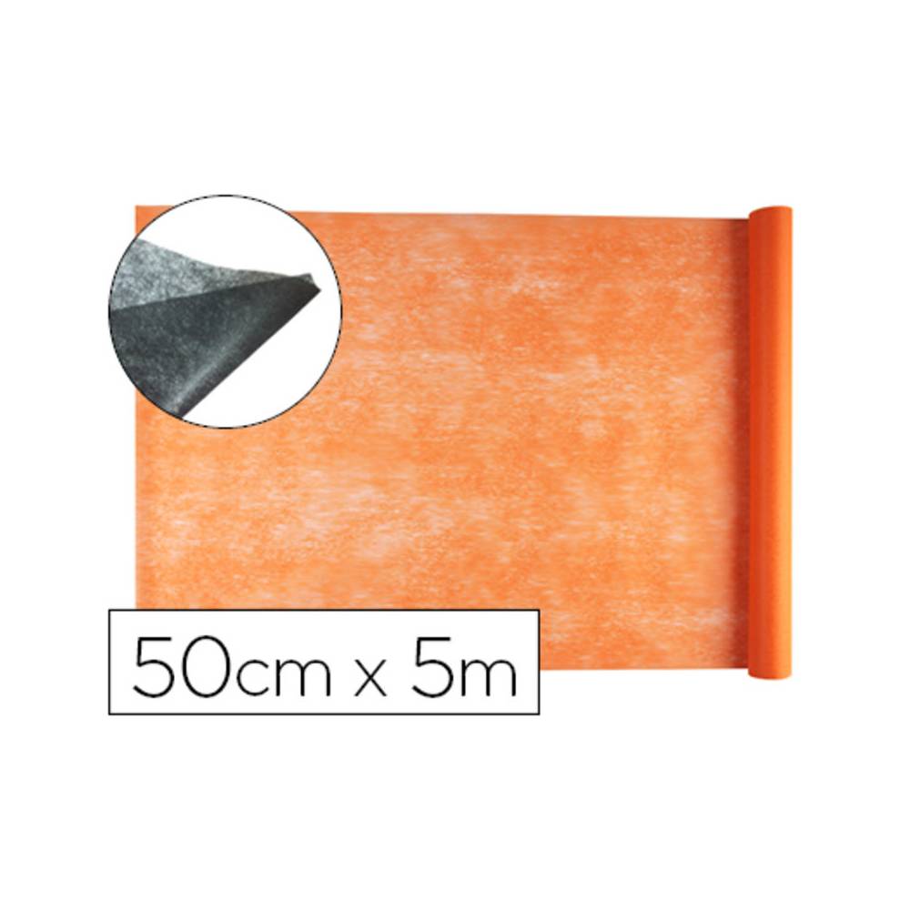 Tejido sin tejer liderpapel terileno 25 g/m2 rollo de 5 mt naranja