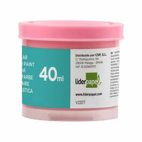 Tempera liderpapel escolar 40 ml rosa