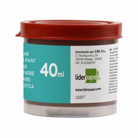 Tempera liderpapel escolar 40 ml marron