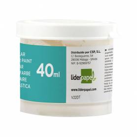 Tempera liderpapel escolar 40 ml blanco